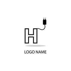 H LOGO VECTOR ART MODERN BUSINESS