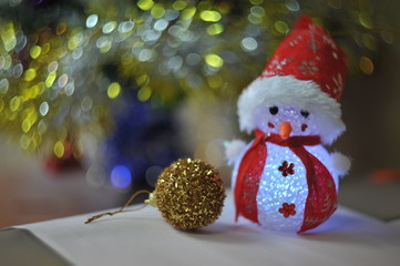 snowman and christmas
