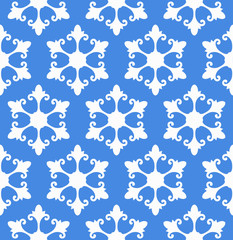 seamless pattern with snowflakes