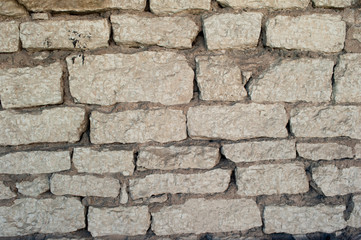 Texture of old stone wall