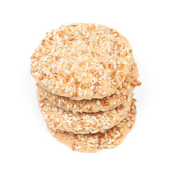 Group of cookies with sesame seeds