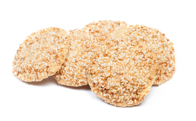 Group of cookies with sesame seeds