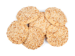 Group of cookies with sesame seeds