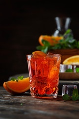 Traditional italian aperitif Aperol