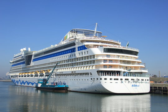 IJmuiden, the Netherlands - April, 20 2018: Aida Sol