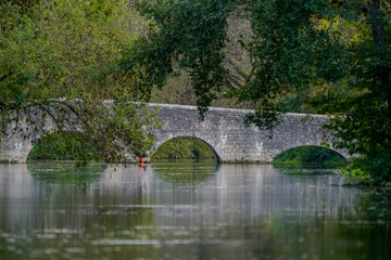 pont de pierre sur la rivière