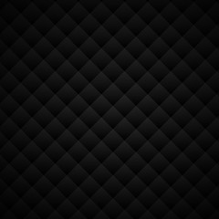 Abstract luxury style black geometric squares pattern design with dots lines grid on dark background.