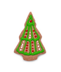 christmas three gingerbread isolated on white background