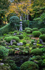 Ancient zen garden in Kyoto, Japan