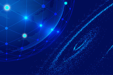 World map point, line, composition, representing global, network connection, international significance.