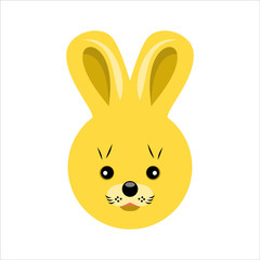 Rabbit icon. Vector rabbit head. Bunny
