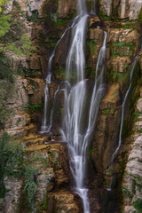 Borrello, Chieti, Abruzzo. The Falls of the Verde. Summer landscape.