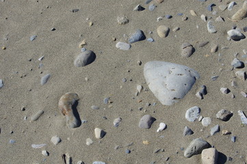 Fototapeta na wymiar 砂と石の地面