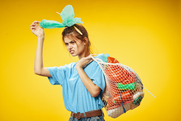 housewife with vacuum cleaner