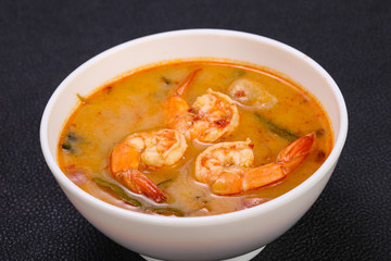 Famous Thai Tom Yam soup