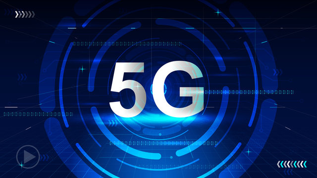 5g fast wireless Internet connection communication mobile technology concept