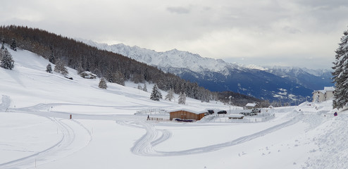 snow neve mountain fog