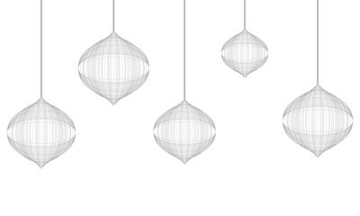 Decoration for the holiday. Christmas tree toy. Vector illustration