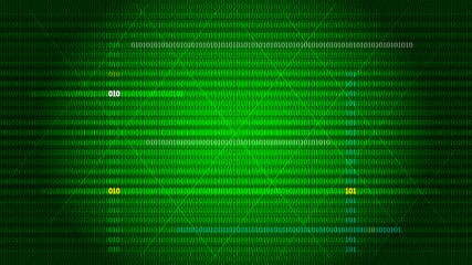 green digital background