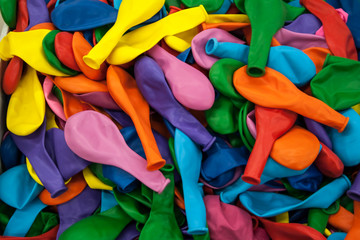 many empty multi colorful balloons © technics polemics