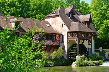 Fourges; France - may 15 2019 : the picturesque landscape