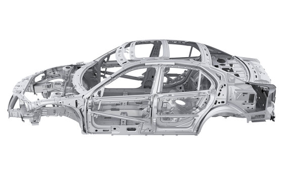 Unibody Car Chassis Frame Isolated