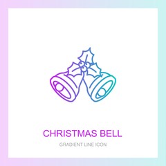 christmas bell creative icon. From Christmas icons collection. Isolated christmas bell sign.