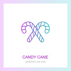 candy cane creative icon. From New Year icons collection. Isolated candy cane sign.