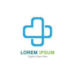 Medical cross vector icon illustration design template