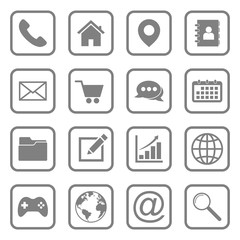 website icon set vector design symbol