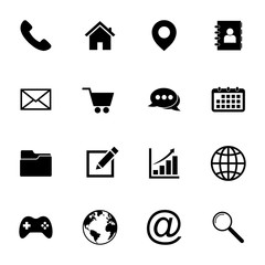 website icon set vector design symbol