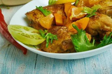 Caribbean  Jerk chicken thighs