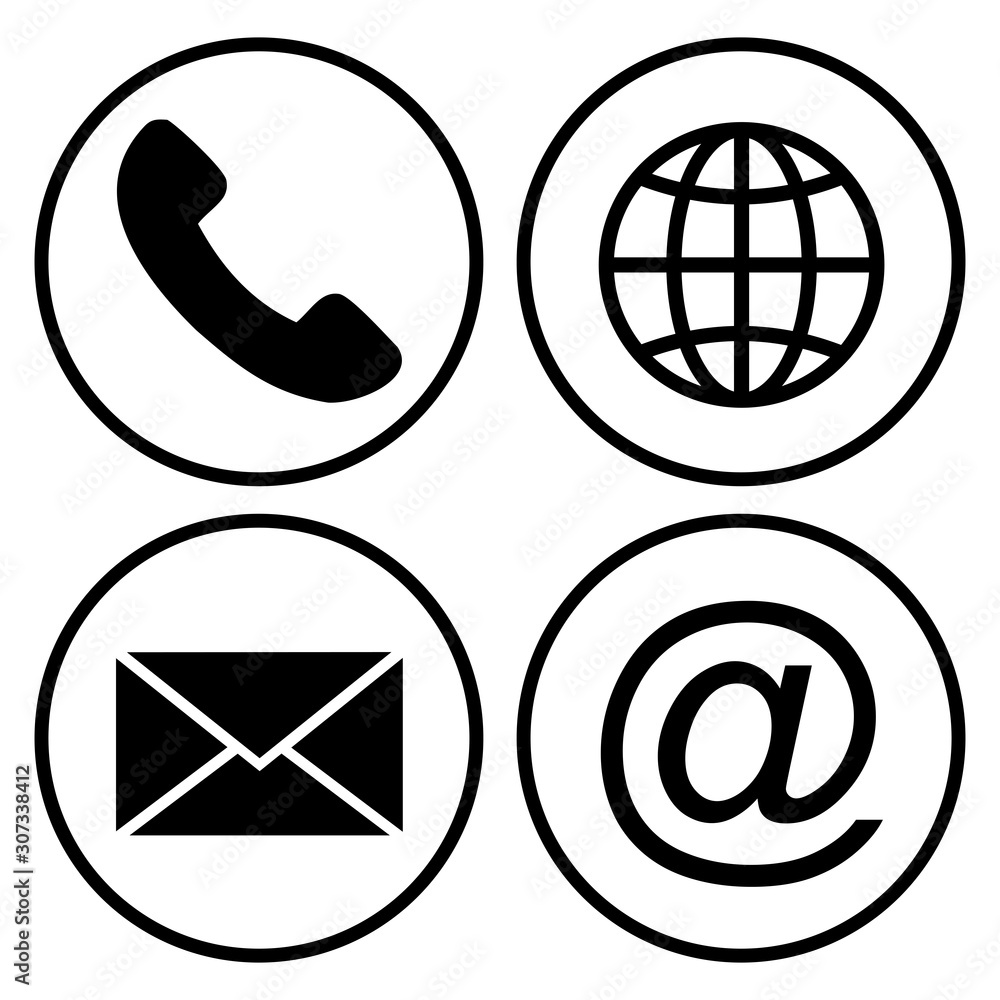 Poster website icon set vector design symbol