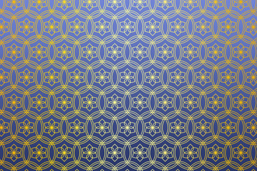 和柄 輪違い麻の葉 二重円 夜明け前