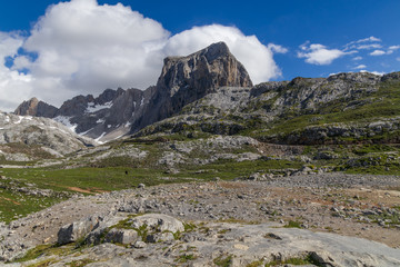 High mountain landscape with a nice Sky