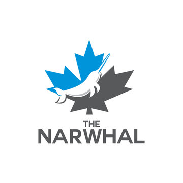Narwhal Logo, Maple Leaf Logo