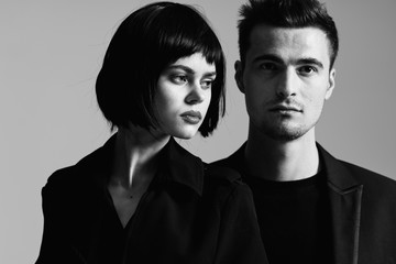 portrait of a man and woman