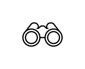 Binoculars line icon