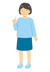 ワンポイントな女の子