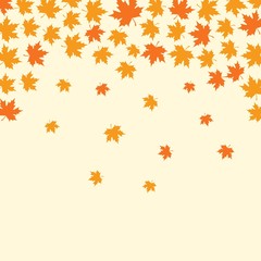 autumn leaf background illustration