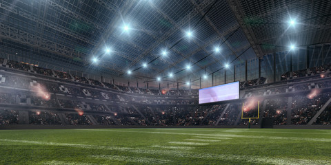 Fototapeta na wymiar American football stadium.