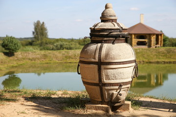 clay smokehouse on the lake