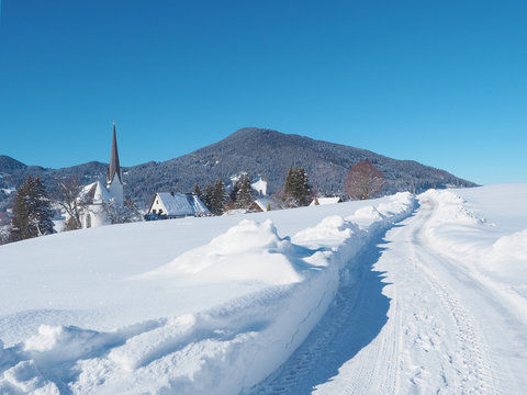 Winter in Bayerischen Bergen (Oberammergau)