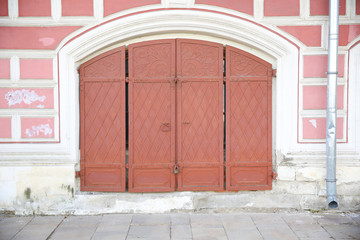 background of vintage metal gates