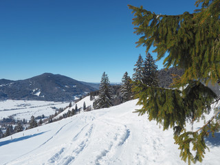 Bayern - Winterwandern in den Oberammergauer Alpen