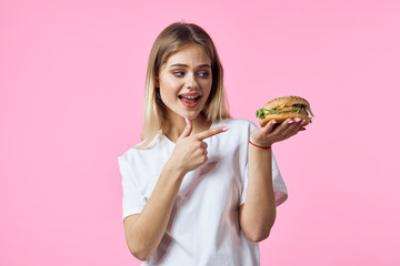 woman with cake