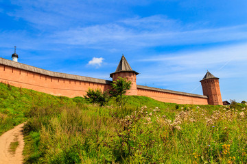 Monastery of Saint Euthymius wall in Suzdal, Russia