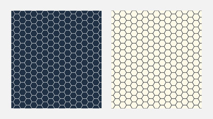 Abstract geometry hexagon seamless pattern, hexagonal net background
