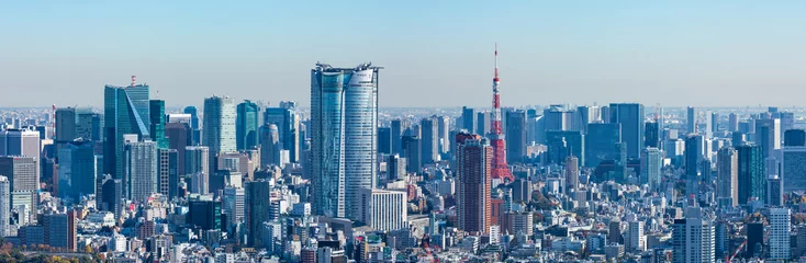 Foto op Plexiglas (Tokyo-Landscape Panorama) Roppongi zijlandschap 2 gezien vanuit de lounge © moarave