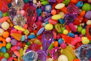 A collection of cute handcrafted plastic materials